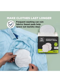 PEESAFE Disposable Underarm 14 Sweat Pads Straight, Pack Of 2  - Image 3
