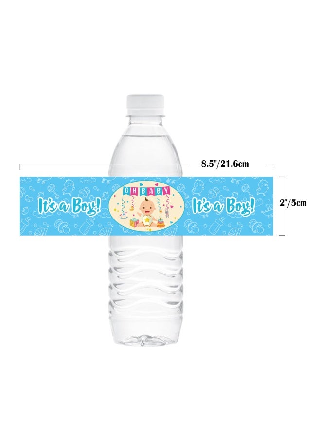 XIYU 24 Pcs Gender Reveal Water Bottle Labels, Decoration for Boy or Girl Baby Shower Gender Reveal Party Supplies Decoration Kit - Image 3