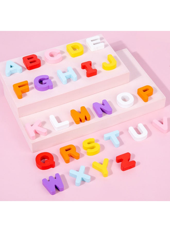 لوحة خشبية لوغاريتمية للصيد المغناطيسي، عملية الكلمات التهجئة الخشبية P.73، لعبة مطابقة الحروف المعرفية الرقمية للأطفال - اللون: لوحة سجل الكلمات - Image 4