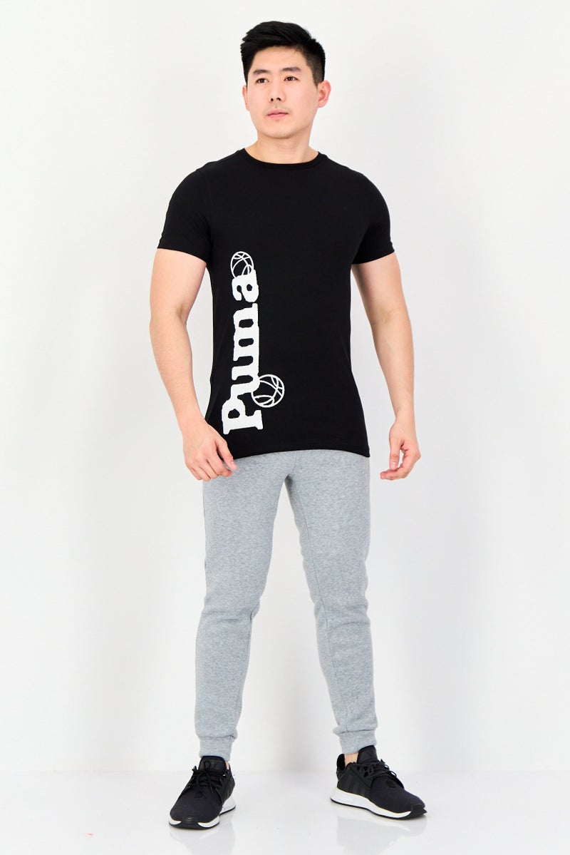 PUMA تي شيرت رياضي للرجال بأكمام قصيرة، خارجي، أسود - Image 3