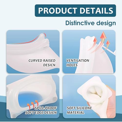 PiyuBind Wearable Urine Collector with Silicone Urine Pouch | Breathable Fixing Pants & Urinary Drainage Bags (2000ml & 1000ml) | Long-Term Use | Ideal for Elderly Men | Blue - Image 4
