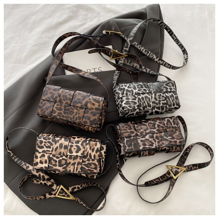 Internet Trendy Leopard Bag Women'S Fashion High-End Western Style Shoulder Bag Underarm Bag Niche Design Crossbody Bag - Image 3