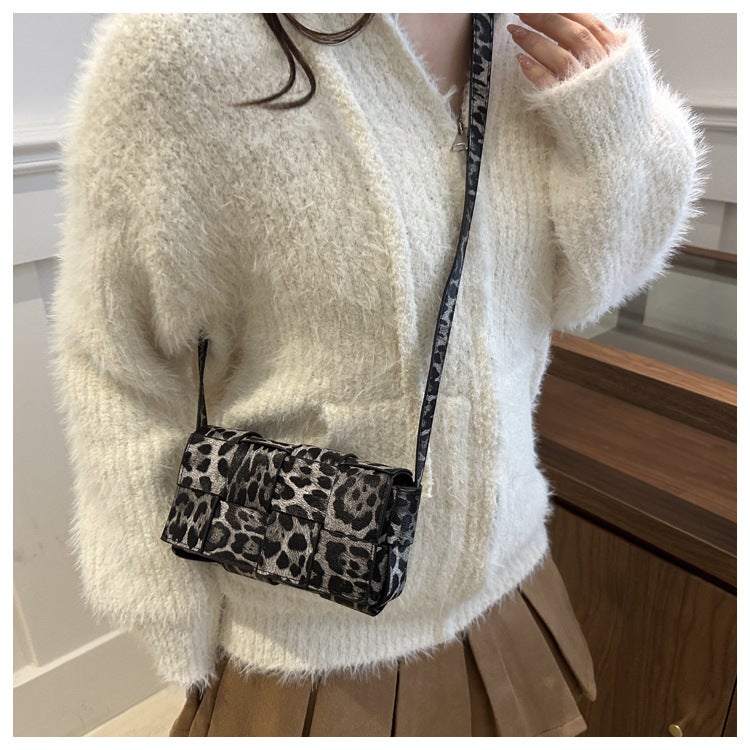 Internet Trendy Leopard Bag Women'S Fashion High-End Western Style Shoulder Bag Underarm Bag Niche Design Crossbody Bag - Image 4
