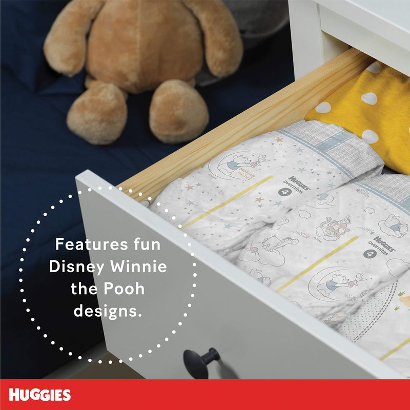 HUGGIES حفاضات أطفال ليلية حجم 3، 24 قطعة، هاجيز أوفرايتس - Image 5