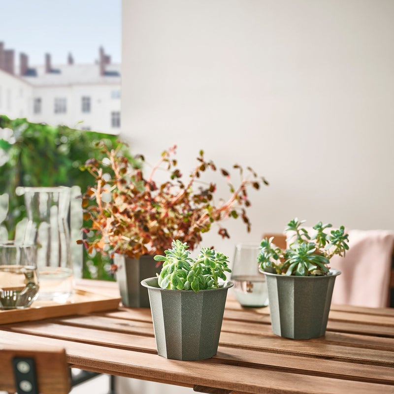 Baitique Plant Pot, In/Outdoor Grey, 9 cm - Image 3
