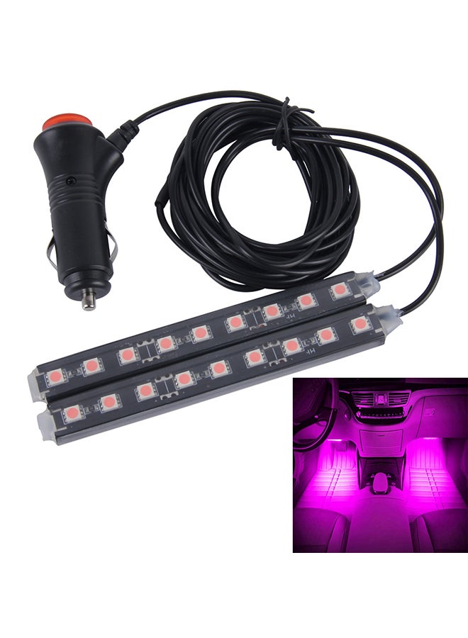 Loquat 2-In-1 4.5W DC 12V 18 SMD-5050-LEDs RGB Car Interior Floor Decoration Atmosphere Neon Light Lamp - Image 2