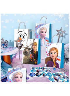 FRUITFUL PARTY Frozen Party Favor Bags, 24pcs Frozen Goodie Bags and 24pcs Frozen Stickers Frozen Gift Bag Frozen Birthday Party Favors Boxes  - Image 4