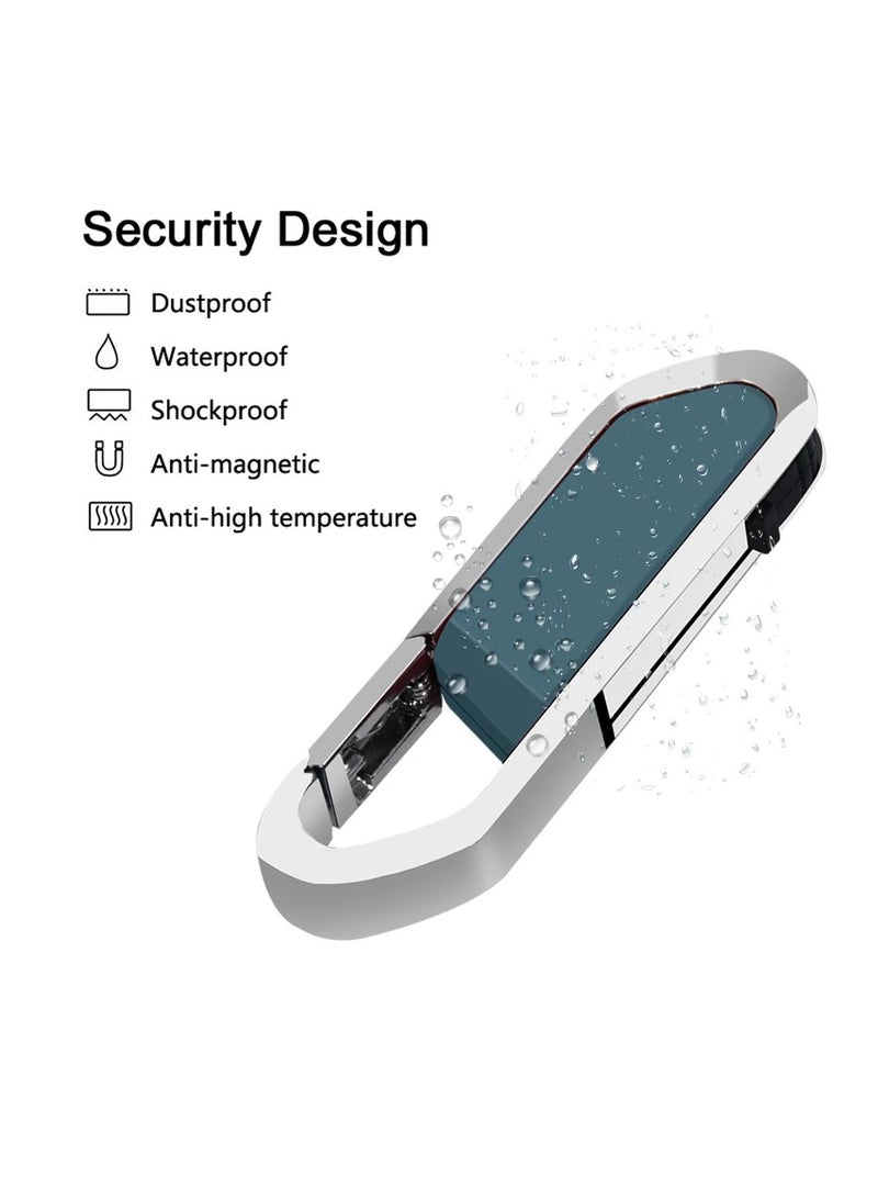 AROAQ USB Flash Drive, Portable Metal Thumb Drive with Keychain, USB 2.0 Flash Drive Memory Stick, Convenient and Fast Pen Thumb U Disk for External Data Storage, (1pc 1GB Red)  - Image 2