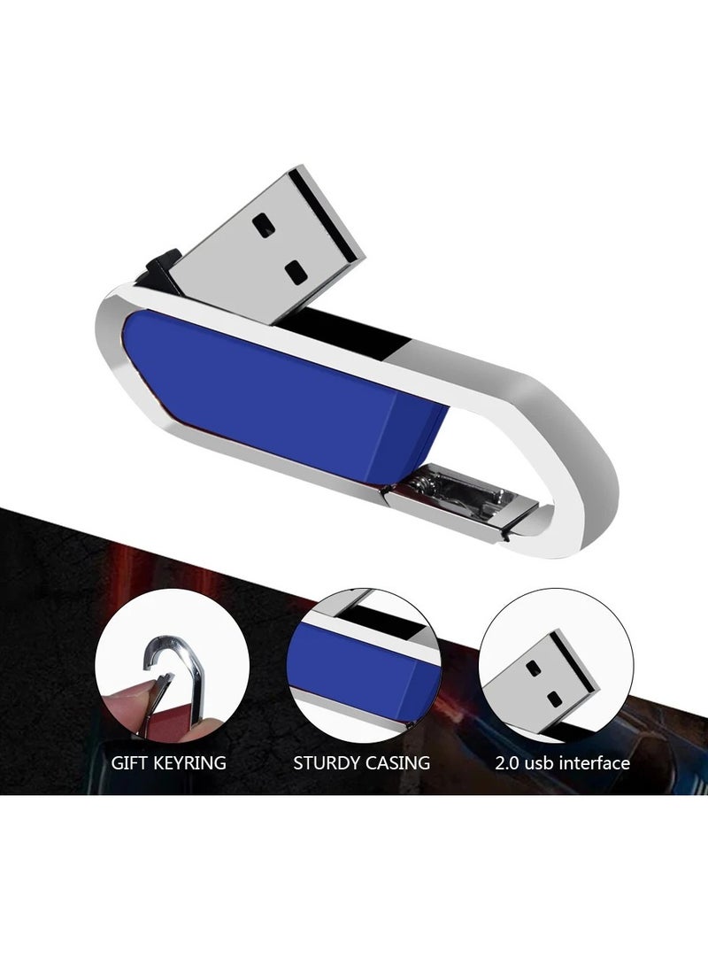 AROAQ USB Flash Drive, Portable Metal Thumb Drive with Keychain, USB 2.0 Flash Drive Memory Stick, Convenient and Fast Pen Thumb U Disk for External Data Storage, (1pc 1GB Red)  - Image 4