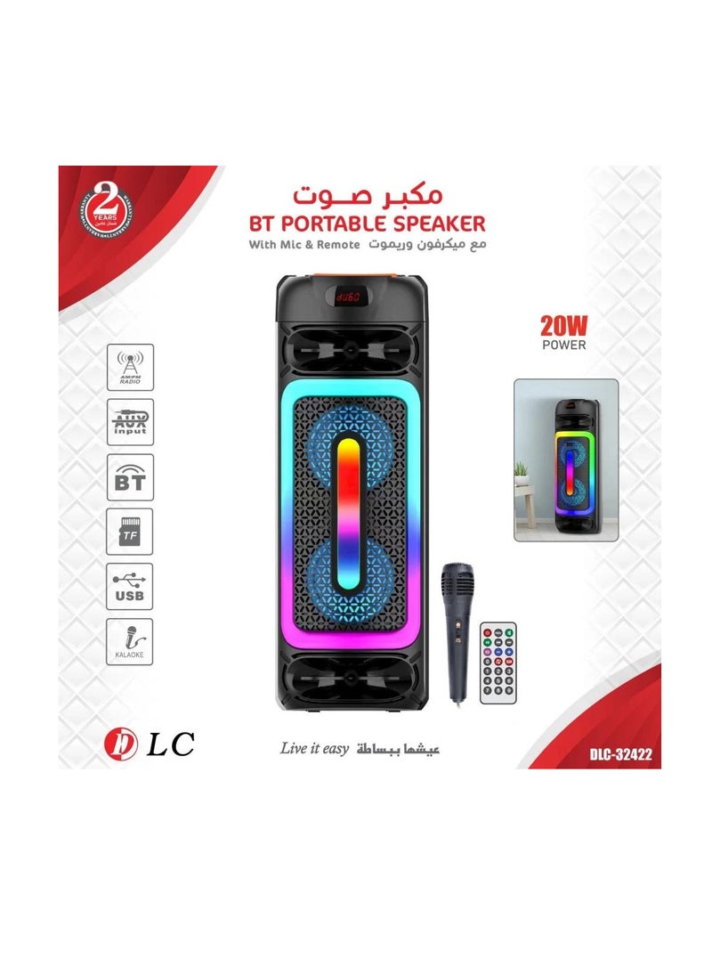 DLC DLC Attractive Light-Up Speaker with Microphone and Remote  - Image 1