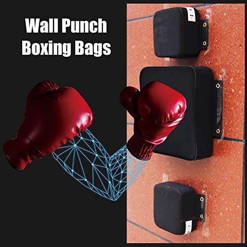 AYNEFY Wall Punching Bag, Heavy Boxing Bag Sports Shield Blocking Pad Punching Bag Set PU Leather Boxing Fitness Punch Bag Freestanding Punching Bag for Gym Training Home Use - Image 3