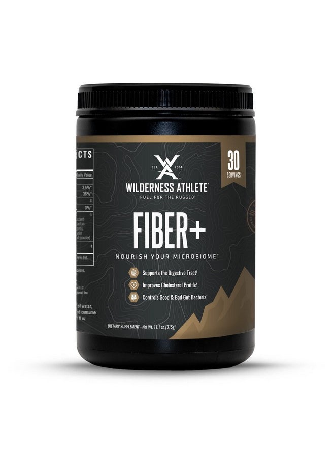 Wilderness Athlete Fiber+  Soluble  Insoluble Fiber Supplement For Women  Men Prebiotic Fiber Powder For Digestive Support Daily Fiber Drink Mix Dietary Fiber Powder Unflavored  - Image 1