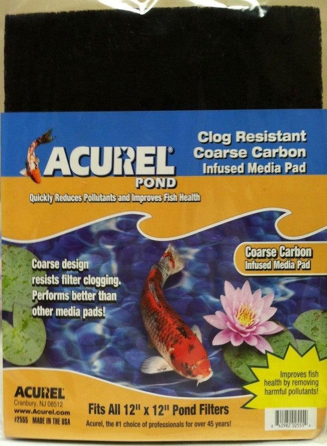 Acurel LLC Acurel Coarse Carbon Infused Media Pad, 12-Inch by 12-Inch - Image 1