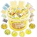LAWOHO Bear Clear Slime 300ml Yellow Clear Slime Kit for Girls Ages 812 with 9 Packs Cute AddIns for Kids Party Favors Non Stick Slimes with Clay Toys Birthday Halloween Christmas Easter Gifts - Image 2