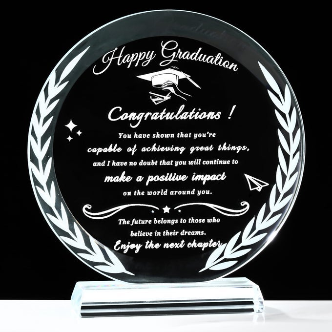 GRADUATION GIFTSGRADUATION GIFTS FOR HER HIM CRYSTAL MASTERS DEGREE POLICE ACADEMY NURSING PHD COLLEGE HIGH SCHOOL GRADUATION KEEPSAKE GIFTS