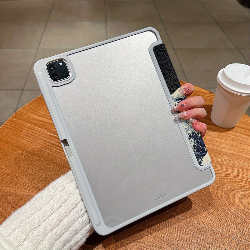حافظة iPad 10.2 واقية للجيل السابع 2019 بتصميم ثلاثي الطيات للحامل وتصميم خفيف الوزن - Image 5