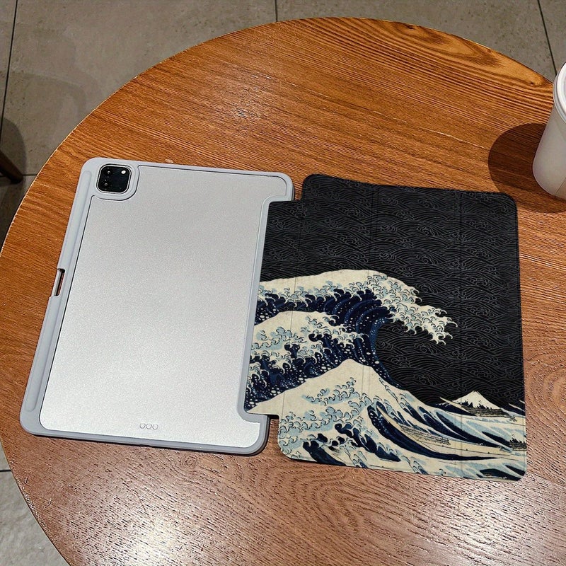 حافظة iPad 10.2 واقية للجيل السابع 2019 بتصميم ثلاثي الطيات للحامل وتصميم خفيف الوزن - Image 3