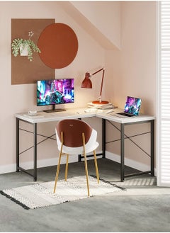 ACPLAY L Shaped Desk Computer Corner Desk Home Office Writing Workstation 126X74X48 cm  - Image 2