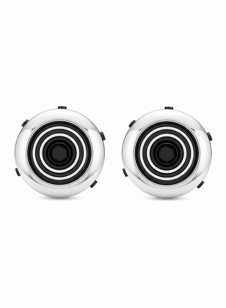 دوكاتي كورس أزرار أكمام فضية فاخرة للرجال - Image 1