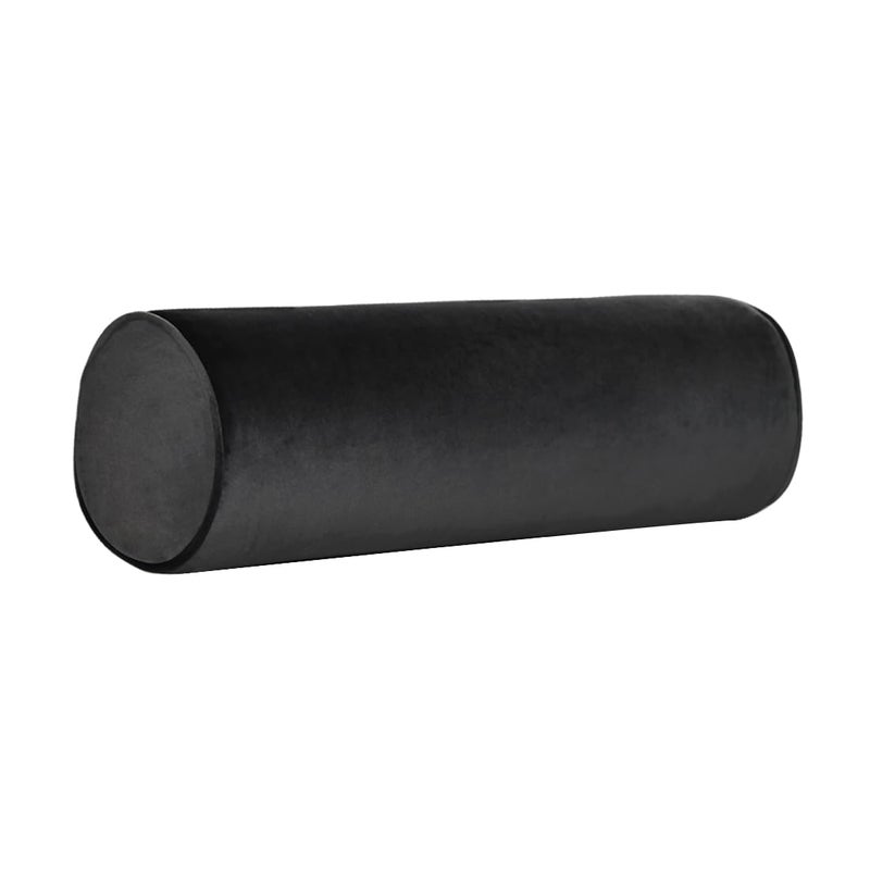 Tinbolunce Neck Roll Pillowcases with Zipper Full Moon BolsterRound Cylinder Pillow Case Covers for Bedroom Living Room Sofa Solid Color Neck Cervical Pillowcase Cover 18 x 6 Black - Image 2