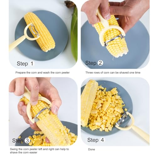 Soft Home Carrot Peelers, Kitchen Vegetable Peeler Set, Including orange peeler, Corn Peeler, Corn Stripper, Potato, Apple Peelers, Y Peeler for Veggie & Fruit(Color-1) 6 Pcs - Image 2