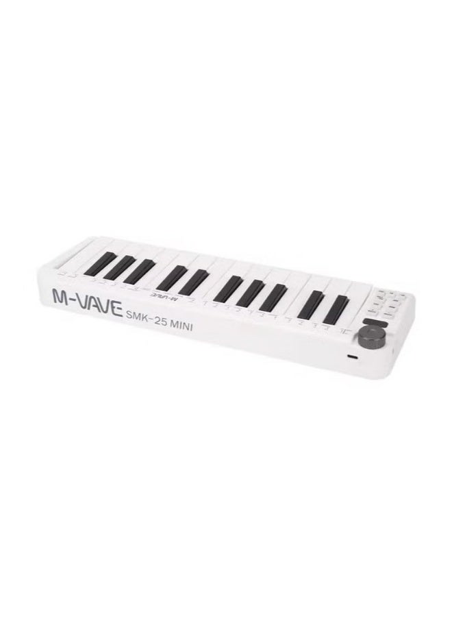M-VAVE SMK-25 Mini MIDI Keyboard 25 Velocity-sensitive Keys Support Wireless / USB Connection - Image 2
