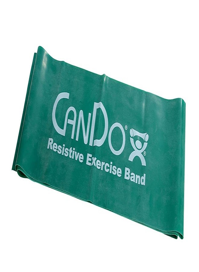 CanDo Latex-Free Exercise Band, 5-Foot Singles, Green, 30 Count