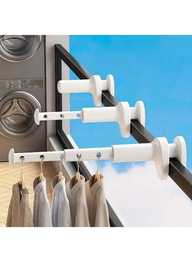 Portable Telescopic Drying Rack Adjustable Height Space Saving Foldable Hanger Color A Style - Image 2