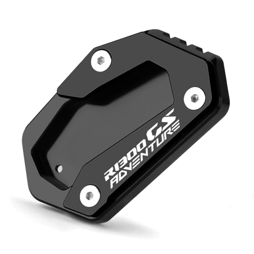 Mokiton Motorcycle Side Stand Extension Kickstand Plate Compatible With BMW R1300GS Adventure 2024 2025 2026 Foot Pad Support R 1300 GS ADV R1300GSA 1300GSA GS1300ADV Accessories black - Image 1
