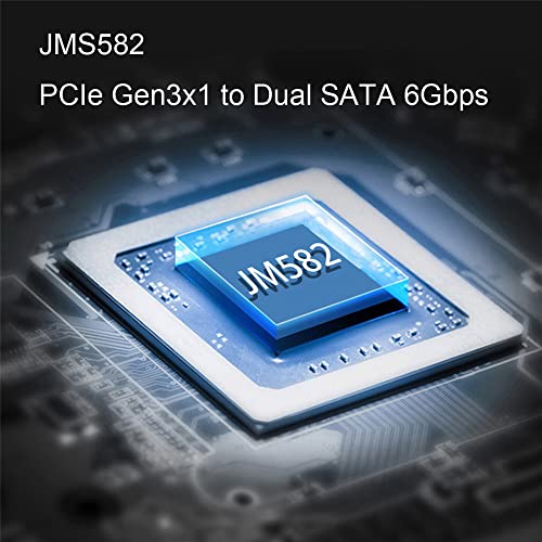 xiwai NGFF Key A+E PCI Express to SATA 3.0 6Gbps Dual Ports Adapter Converter Hard Drive Extension Card JMB582 2230 - Image 5