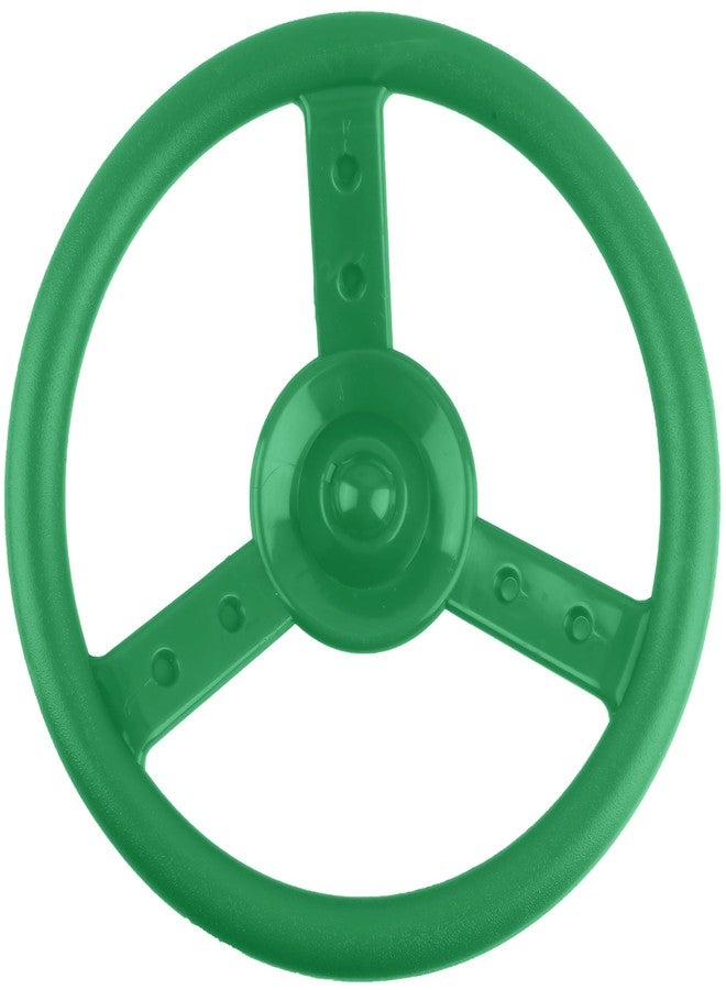 Haconba Playground Steering Wheel Accessories Plastic Swingset Steering Wheel Pirate Ship Steering Wheel Playset for Outdoor Backyard Treehouse Playground Jungle Gym (1, Green) - Image 1