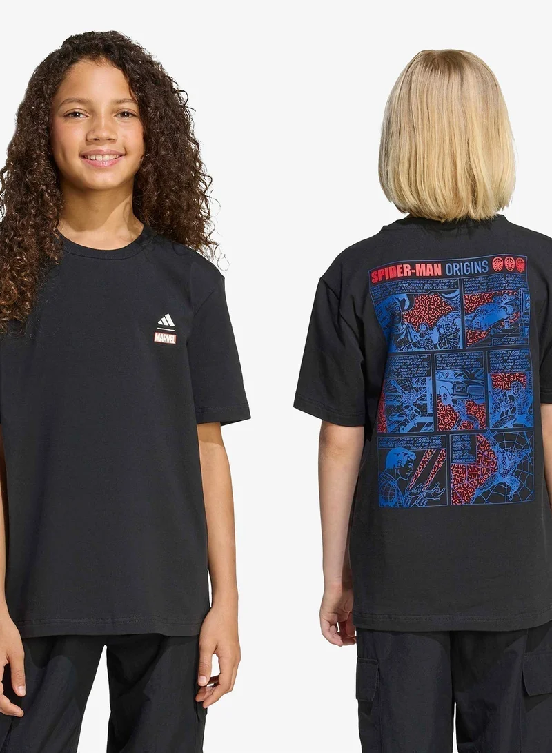 اديداس تيشيرت سبايدرمان برسومات شبابية