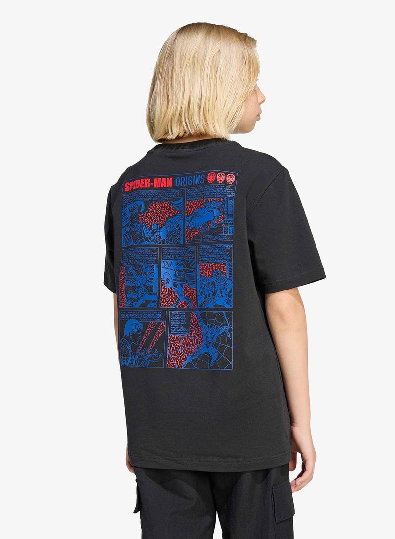 Adidas Youth Marvel Spider Man Graphic T-Shirt - Image 4