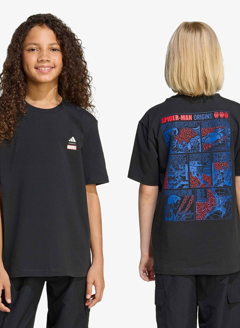 Adidas Youth Marvel Spider Man Graphic T-Shirt - Image 1