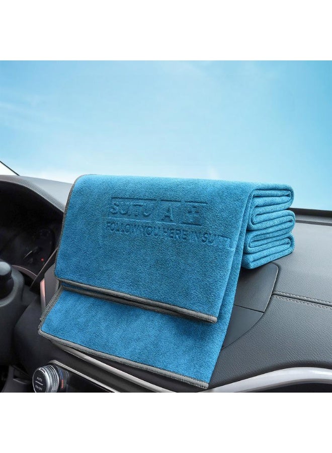1 piece individually packed thick absorbent coral fleece microfiber terry cloth for car cleaning and kitchen cleaning, double-sided extra thick plush microfiber, super absorbent, 30X75 cm - Image 4