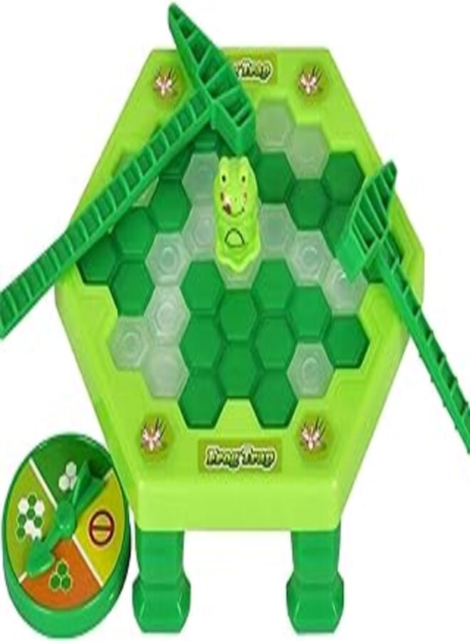 FNS Mini Frog Puzzle Frog Trap Board Game for Kids, Penguin, Frog Danger, Fun Ice Breaker Game, Penguin Save Game 