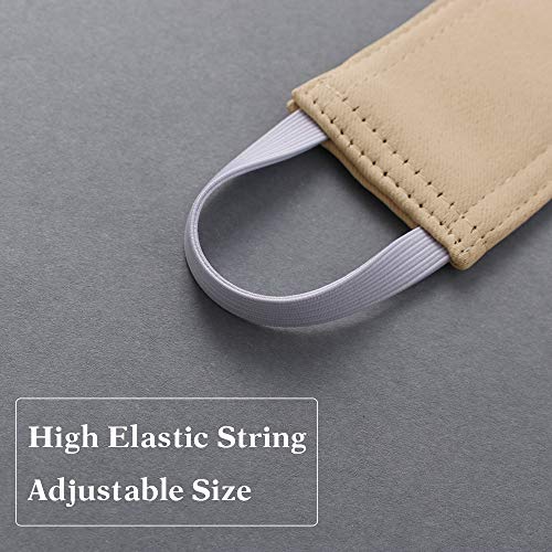 PONY DANCE Nursery Door Latch Cover Silencer - Door Closer Jammer Cushion for Baby Good Sleep Universal Knob Latch Silence Cover for Quiet, W 4 x L 2 inches, Pack-3, Biscotti Beige - Image 3