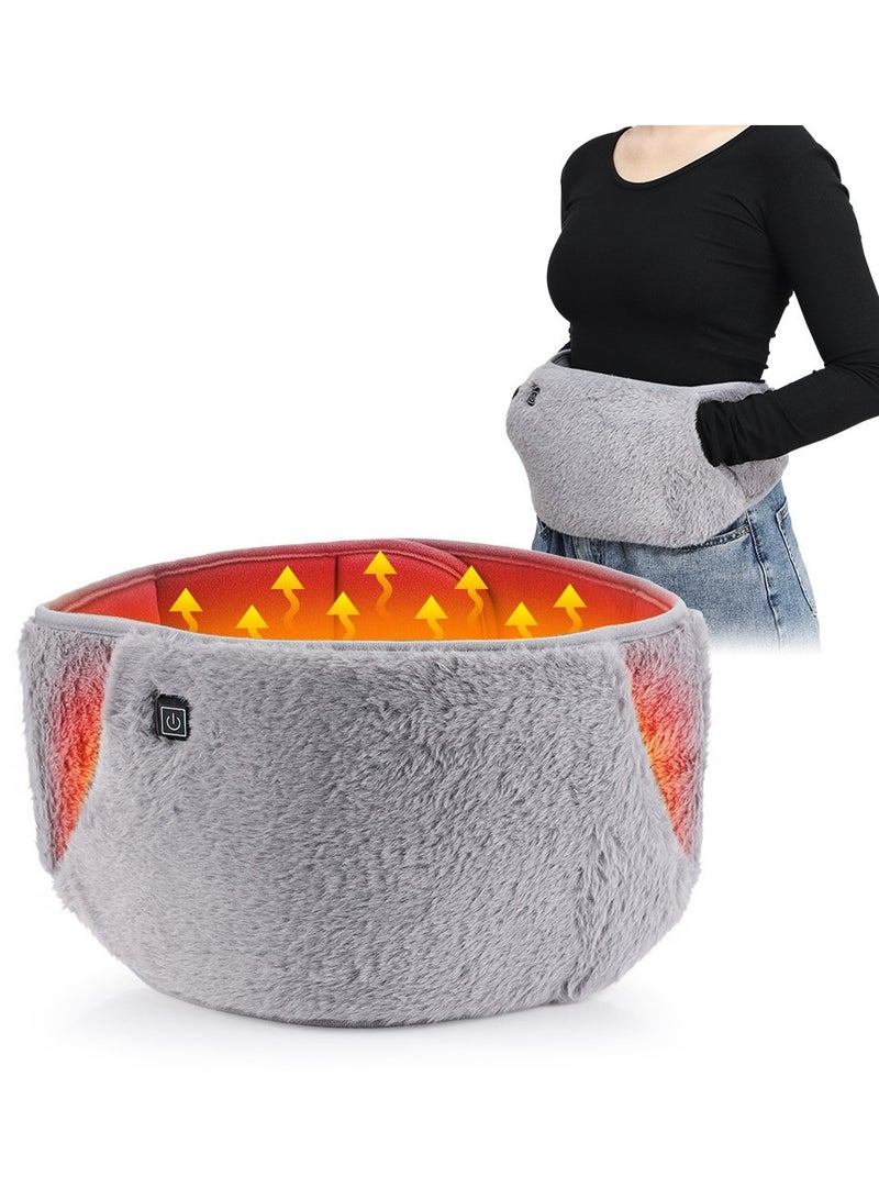 Generic Electric Heated Waist Belt, 3-Level Temperature Control Plush Heating Waist and Hand Warmer for Cold Weather - Image 1