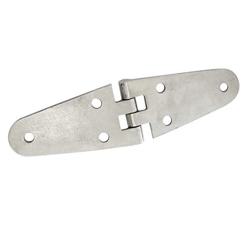 keehui Marine Grade316 Stainless Steel Mirror Polished Cast Hinge 5.7" x 1.5" for Boat, RVs (Pair) - Image 5