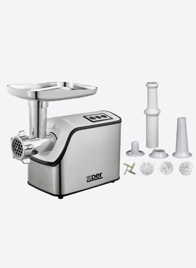 XPER Electric Meat Grinder - 1610 Watts - Silver - XPMG-1610S - Image 5