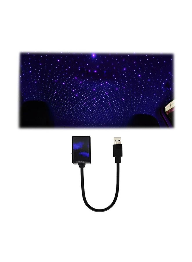 USB سقف السيارة ستار ليلة العارض ضوء الصوت المنشط LED مصباح داخلي قابل للتعديل جو رومانسي الضوء المحيط-التوصيل والتشغيل - Image 1