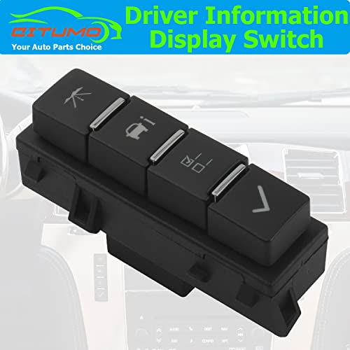 Citumo 15947841 Driver Information Display Switch Replacement for 2007-2014 Silverado Suburban Avalanche Express Savana Sierra Yukon XL Driver Information Center Swtich - Image 4
