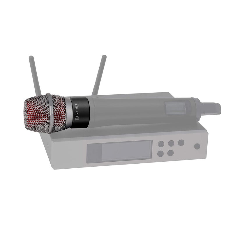 SE ELECTRONICS V7 MC2 Wireless Microphone Capsule - Compatible with Sennheiser Wireless Transmitters - Professional Dynamic Microphone for Singing, Speech & Music Studio Recording (Grey) - Image 4