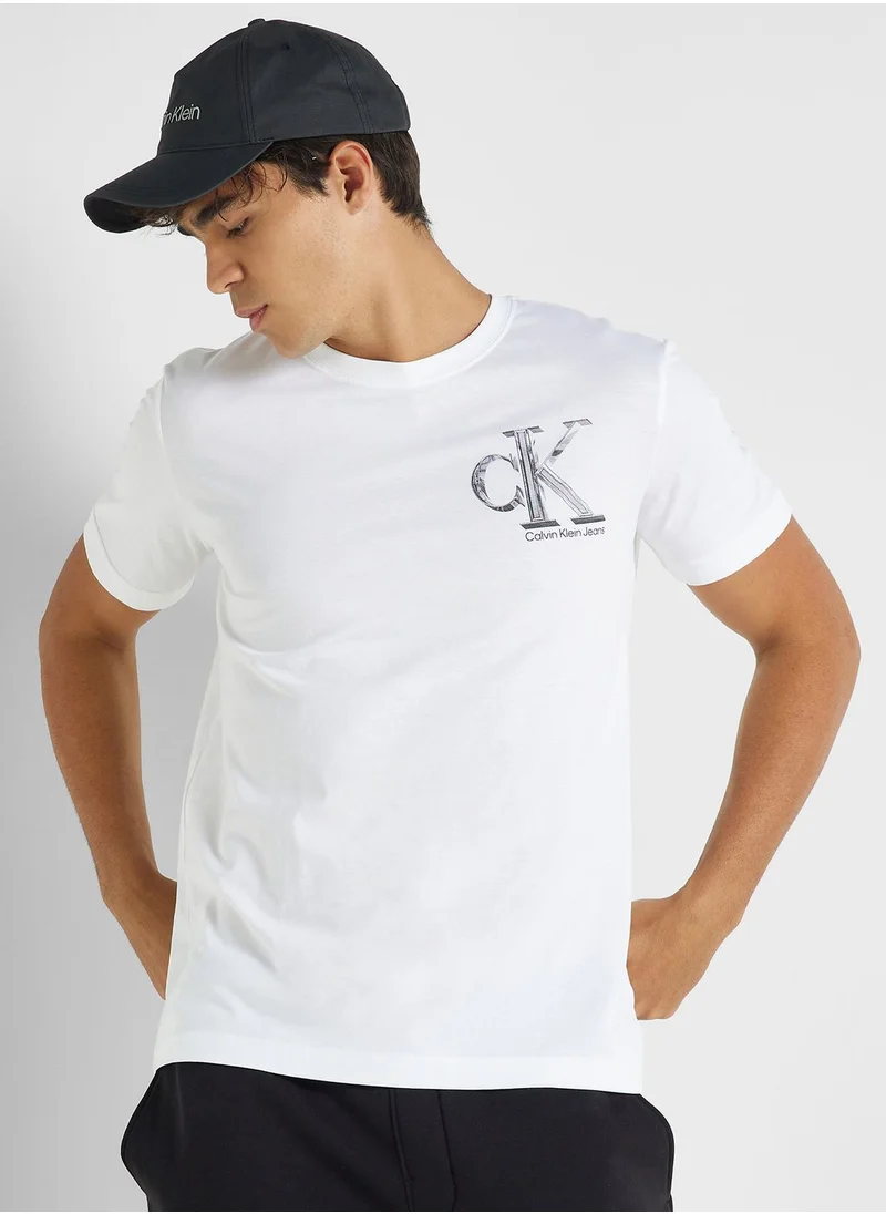 Calvin Klein Jeans Logo Crew Neck T-Shirt