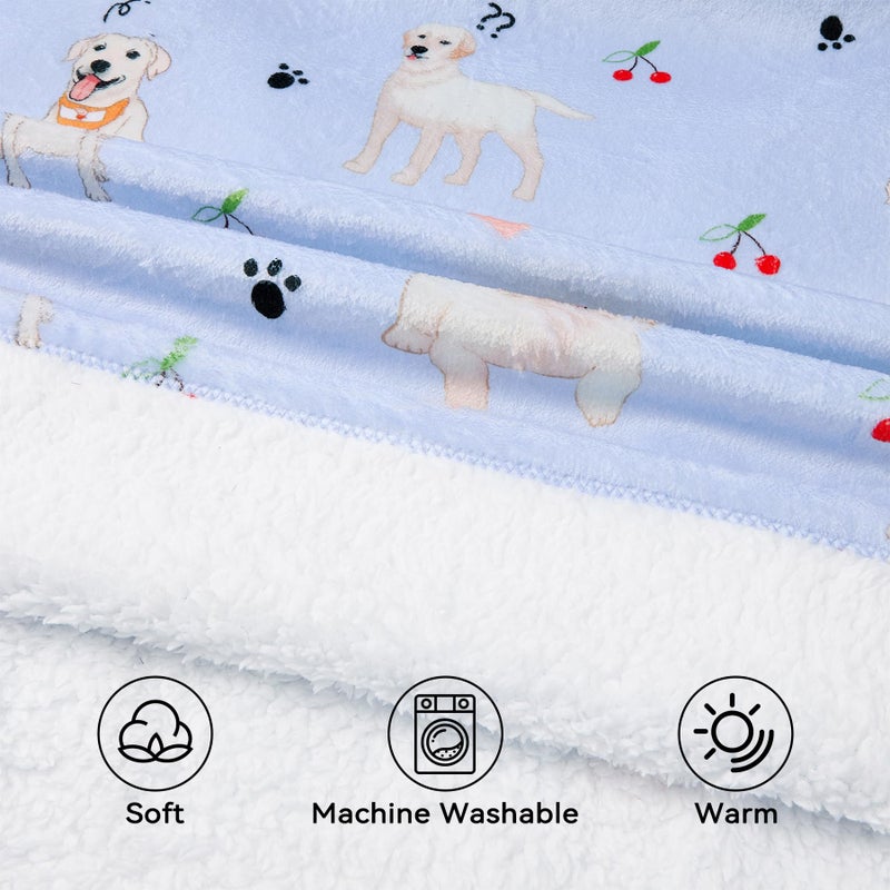 Zando Zando Dog Blanket Hoodie Purple Blanket for Adult Oversized Blanket Hoodies Cozy Warm Wearable Hooded Blanket Sherpa Blanket Hoodie with Pocket Thick Fleece Sweater Blanket Gift for Women Men - Image 2