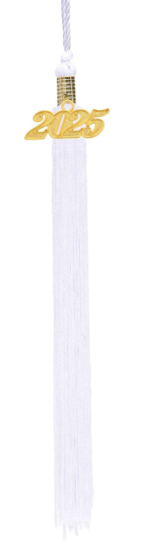 Newrara Graduation Unisex Matte Adult Graduation Cap with Tassel (White) - Image 3