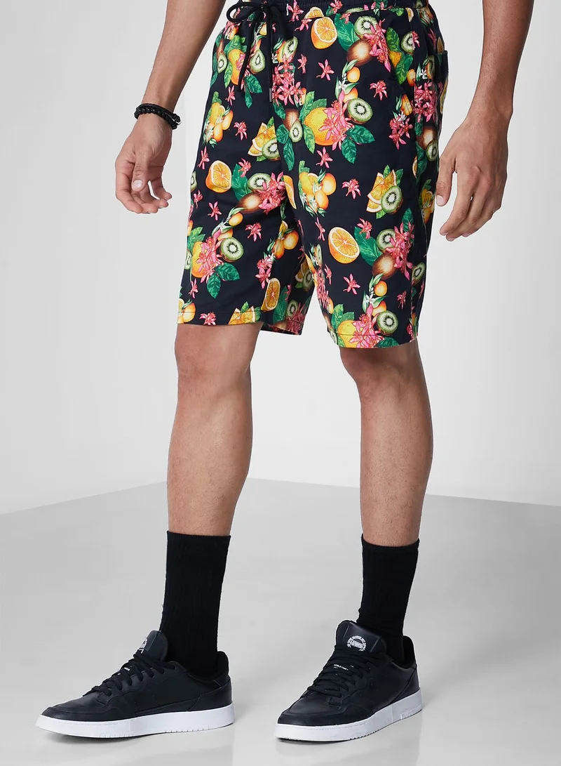 Koovs Koovs Resort Print Short
