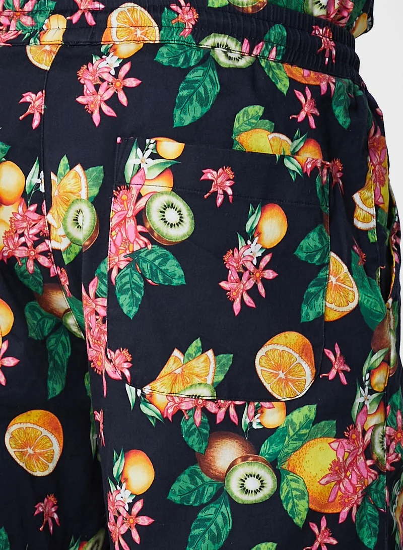 Koovs Koovs Resort Print Short