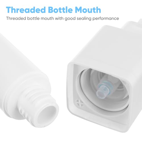 minkissy Lotion Cream Pump Container Airless Skincare Bottles 15ml+30ml+50ml Refillable Stretchable Cosmetic Bottle Dispenser White for Home Travel - Image 3