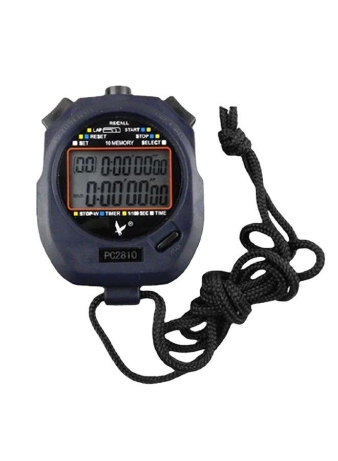 Generic Stopwatch Timer Tianfu PC2810 Referee 10 Channels 60 Track And Field Training Running Electronic Watch Countdown-Display Accuracy:PC2810  - Image 2
